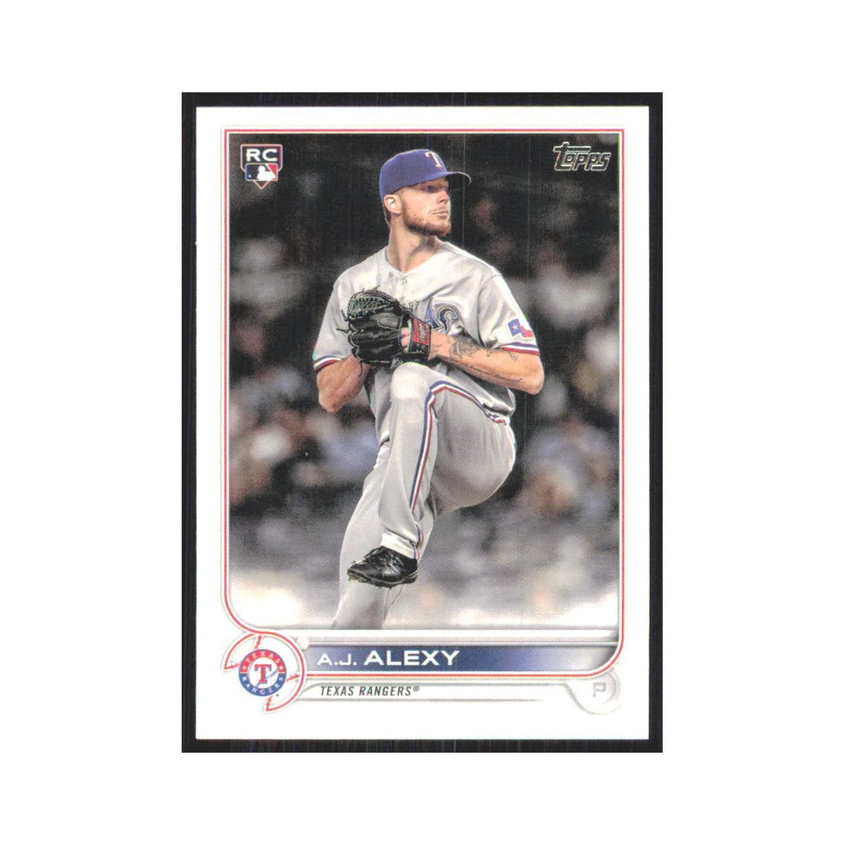 2022 Topps A.J. Alexy RC Rangers #547