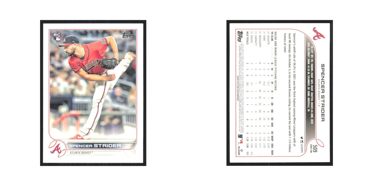 2022 Topps Spencer Strider RC Braves #509