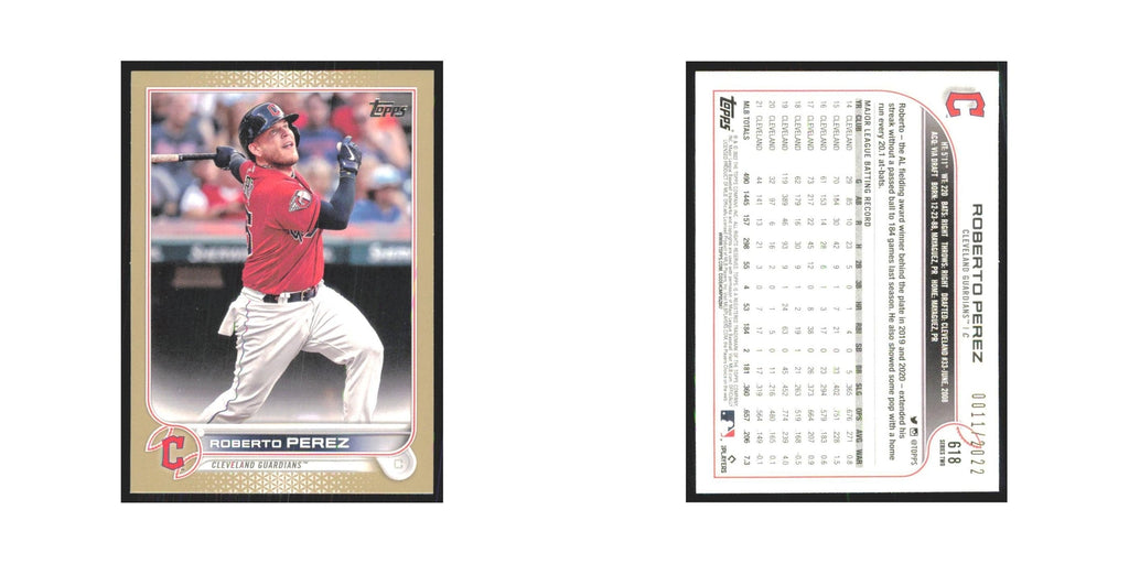2022 Topps Roberto Perez 0011/2022 Guardians #618