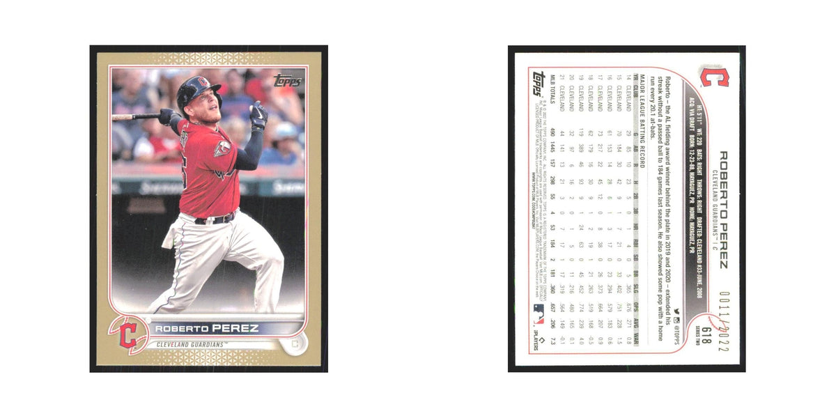 2022 Topps Roberto Perez 0011/2022 Guardians #618