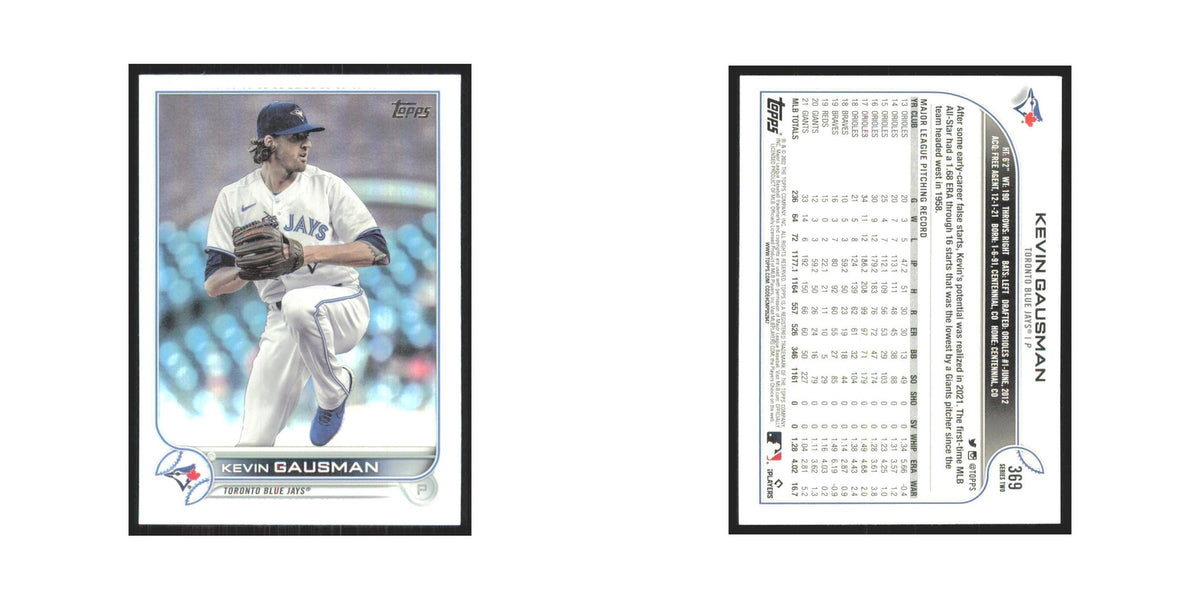 2022 Topps Kevin Gausman Blue Jays #369