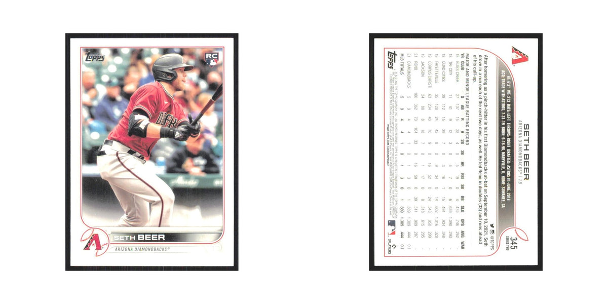 2022 Topps Seth Beer RC Diamondbacks #345