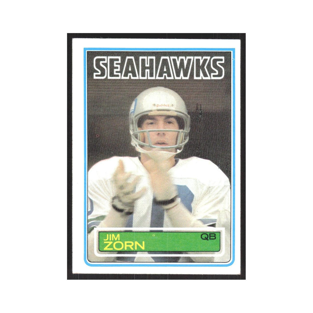1983 Topps Jim Zorn Seahawks #393