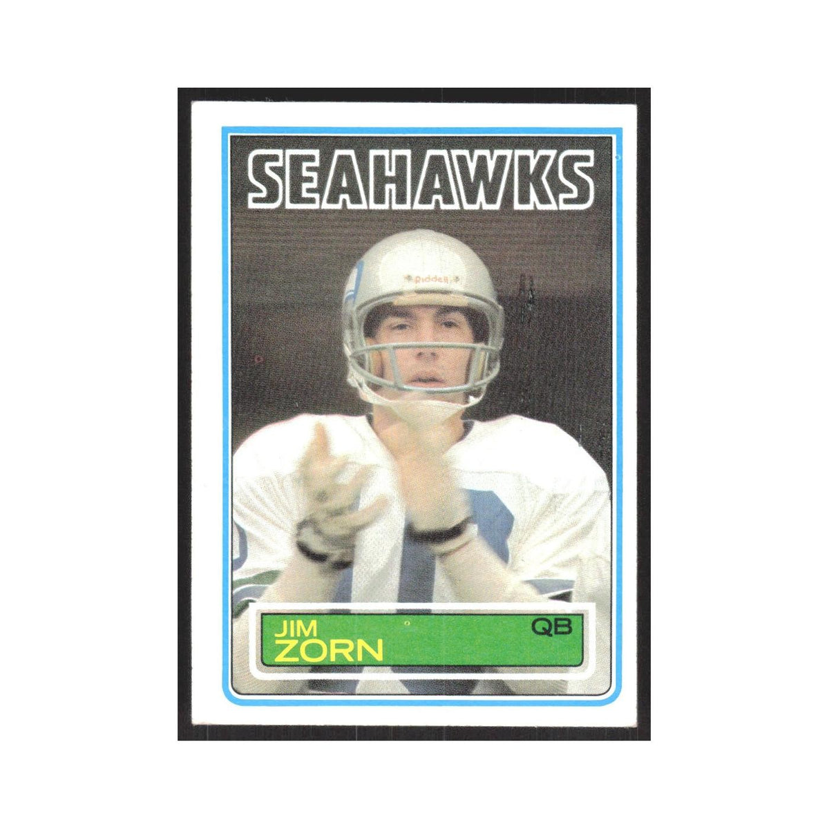 1983 Topps Jim Zorn Seahawks #393