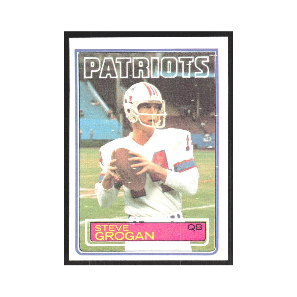 1983 Topps Steve Grogan Patriots #329