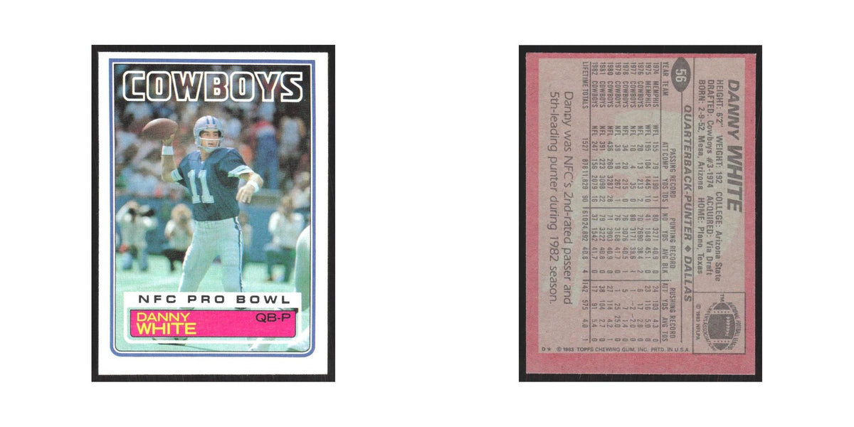 1983 Topps Danny White Cowboys #56