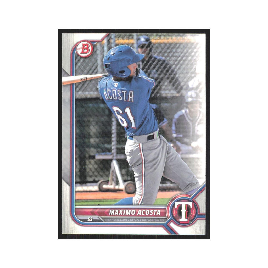 2022 Bowman Prospects Maximo Acosta Rangers #BP-113