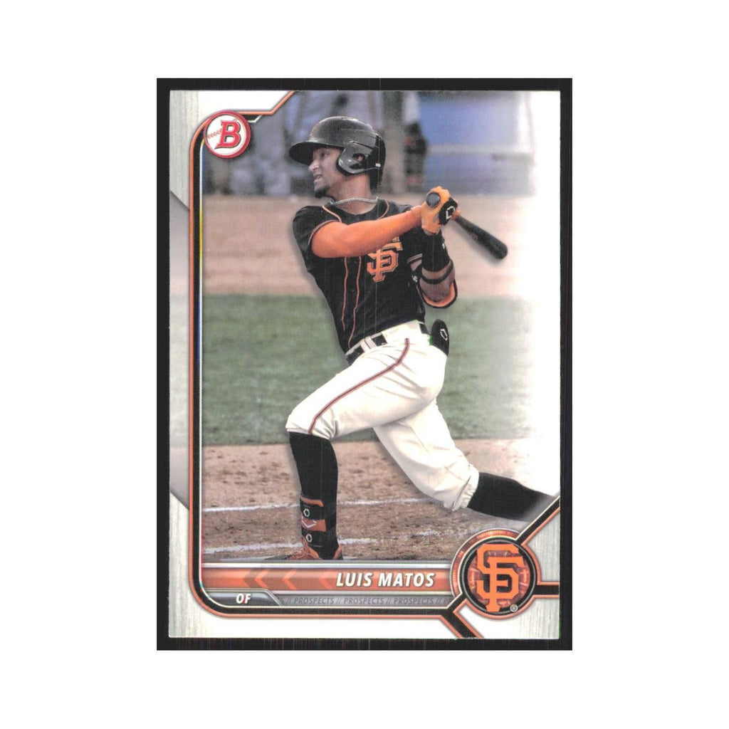2022 Bowman Prospects Luis Matos Giants #BP-55
