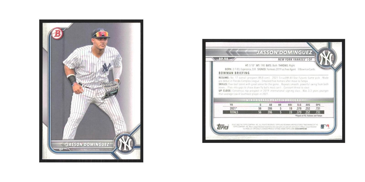 2022 Bowman Prospects Jasson Dominguez Yankees #BP-98