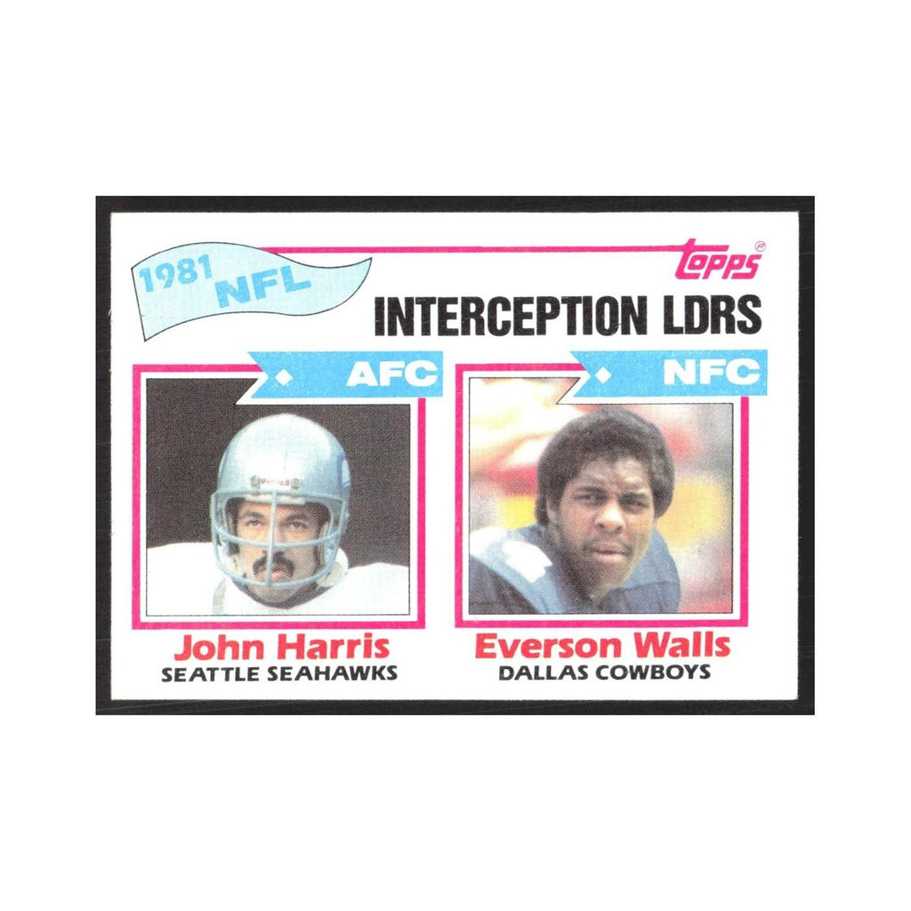 1982 Topps John Harris/Everson Walls Seattle Seahawks/Dallas Cowboys #261
