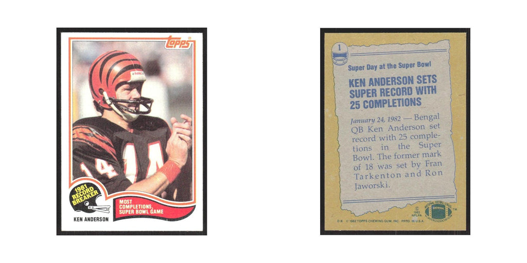 1982 Topps Ken Anderson Bengals #1