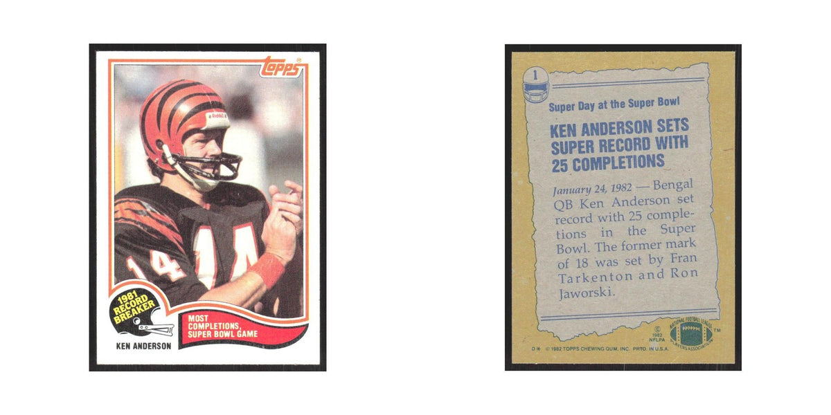 1982 Topps Ken Anderson Bengals #1