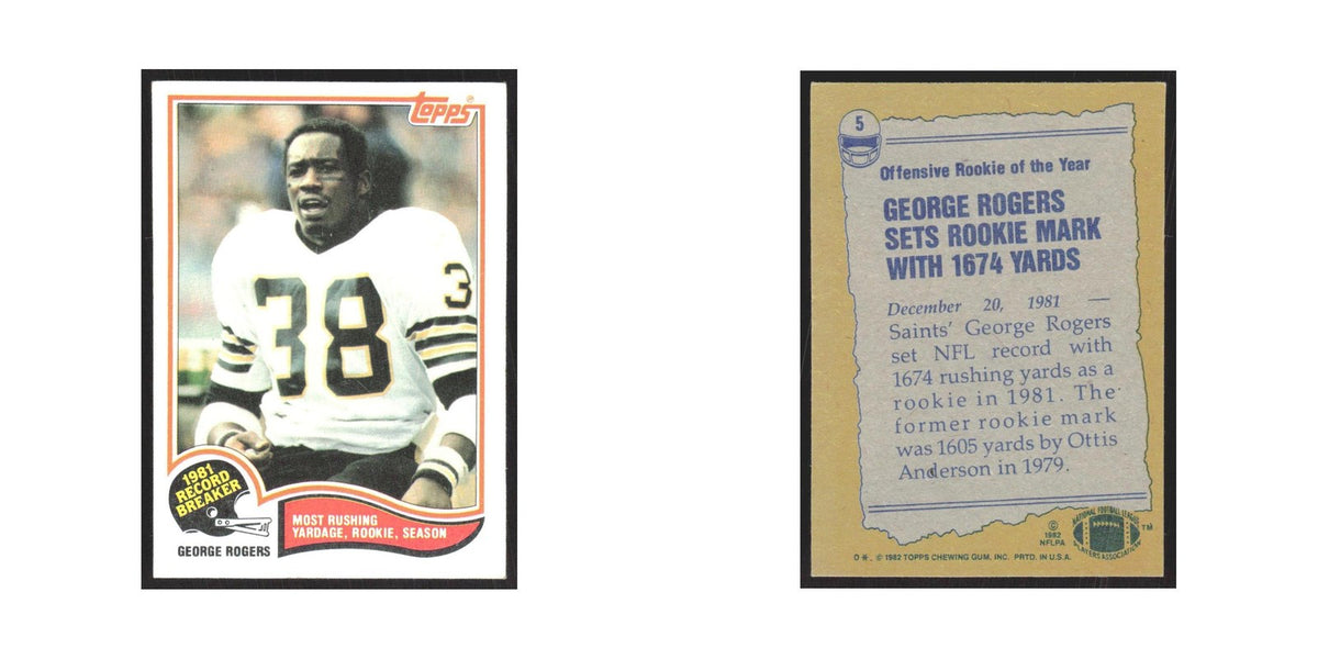 1982 Topps George Rogers Saints #5