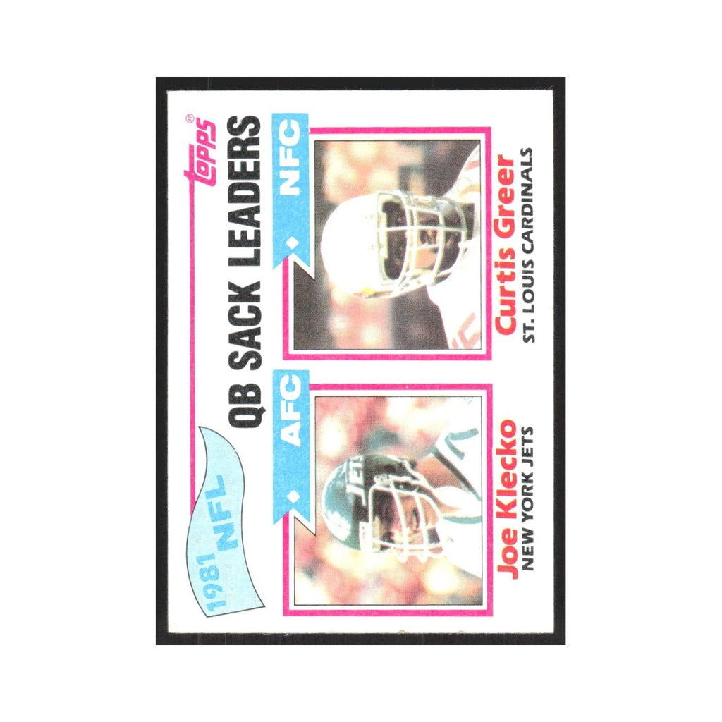 1982 Topps Joe Klecko/Curtis Greer New York Jets/St. Louis Cardinals #259