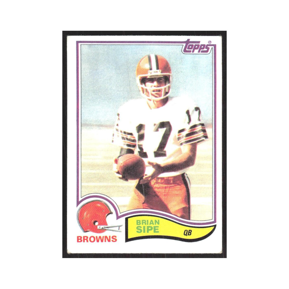 1982 Topps Brian Sipe Browns #74