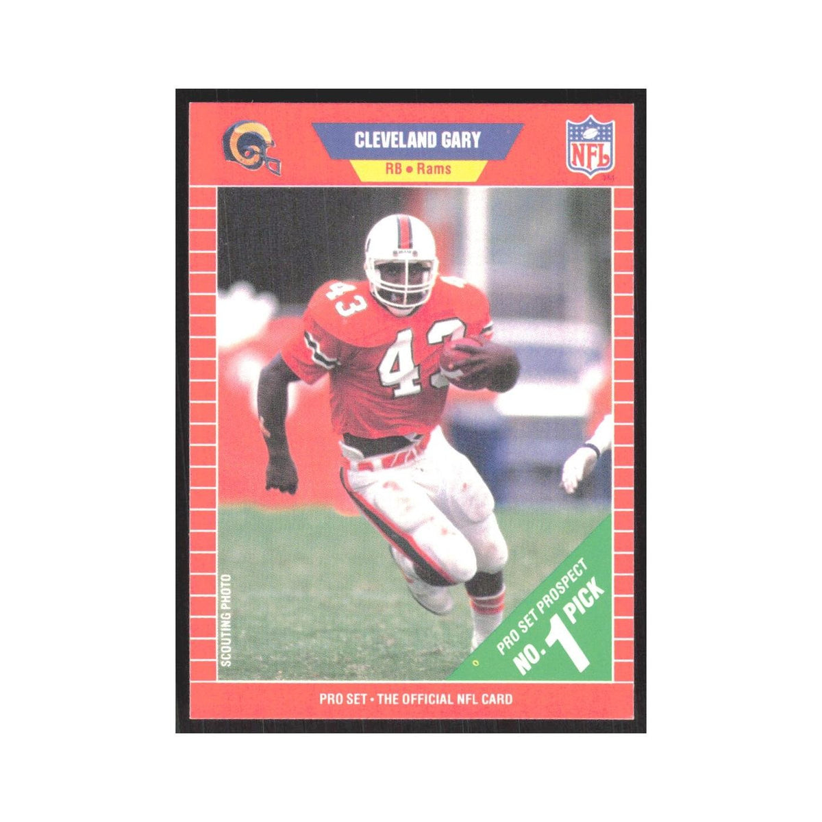 1989 Pro Set Cleveland Gary Rams #499