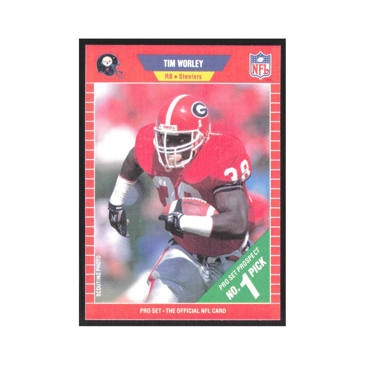 1989 Pro Set Tim Worley Steelers #511