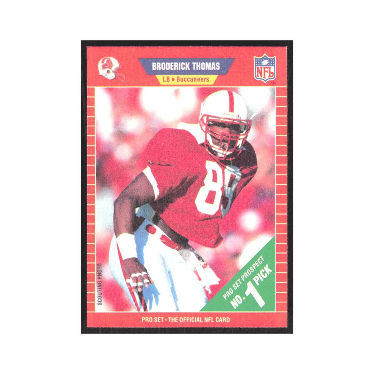1989 Pro Set Broderick Thomas Buccaneers #515