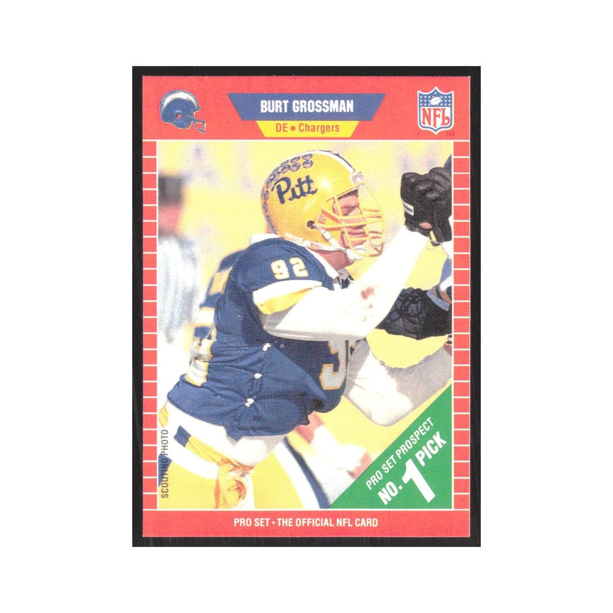 1989 Pro Set Burt Grossman San Diego Chargers #512