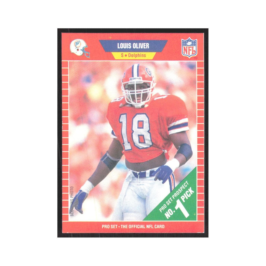 1989 Pro Set Louis Oliver Dolphins #501