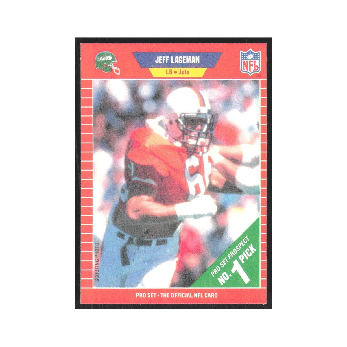 1989 Pro Set Jeff Lageman Jets #506