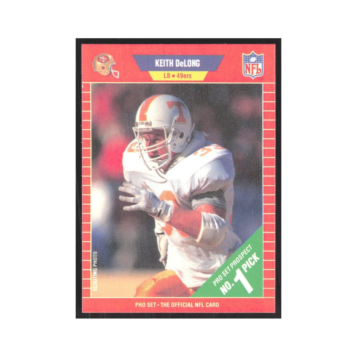 1989 Pro Set Keith DeLong 49ers #513