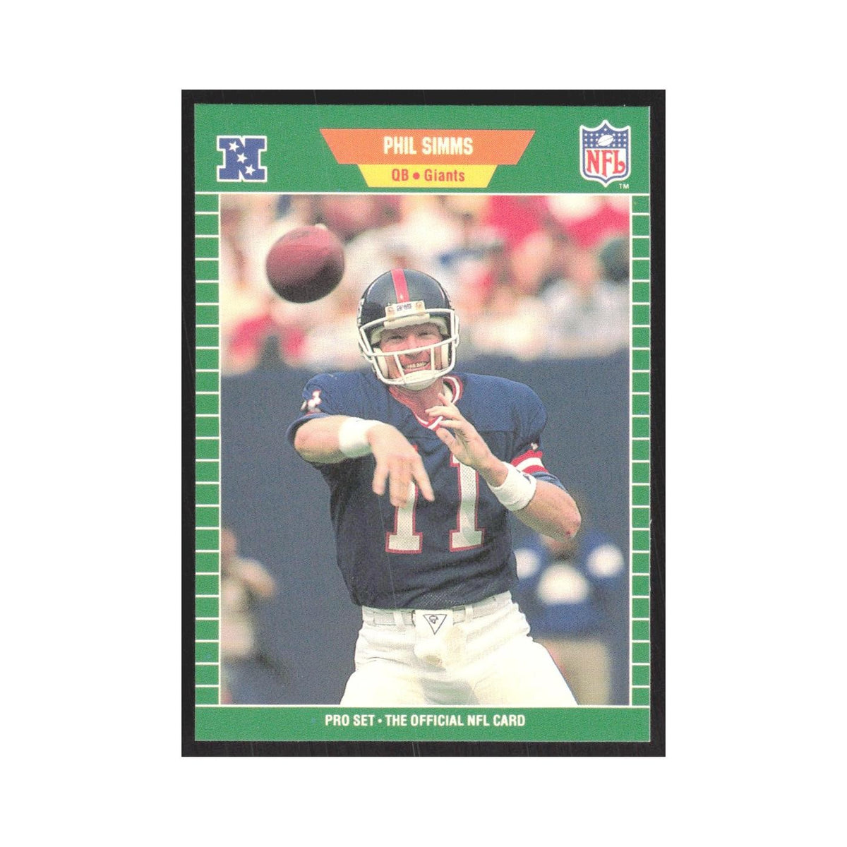 1989 Pro Set Phil Simms Giants #291
