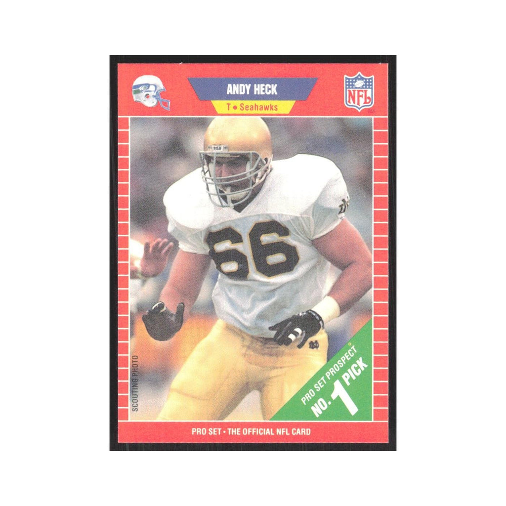 1989 Pro Set Andy Heck Seahawks #514