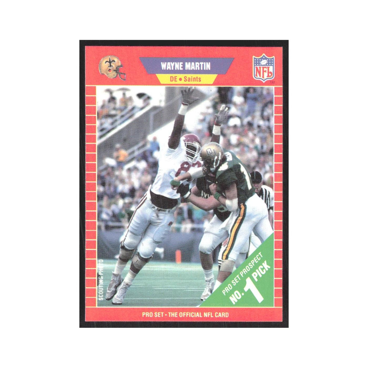 1989 Pro Set Wayne Martin Saints #504