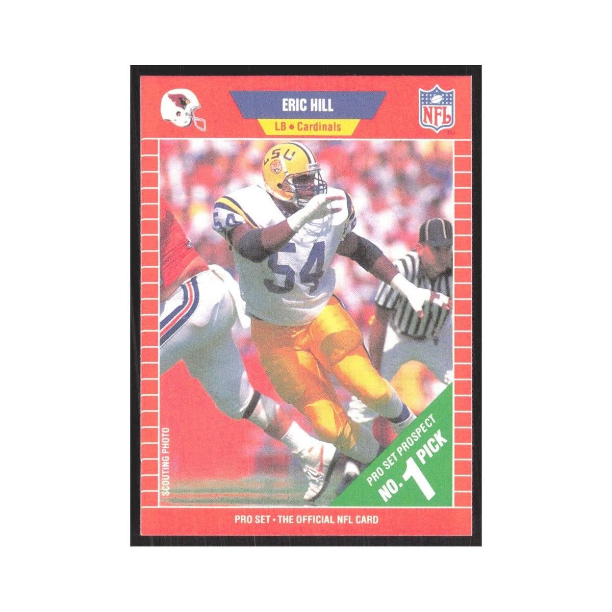 1989 Pro Set Eric Hill Phoenix Cardinals #507