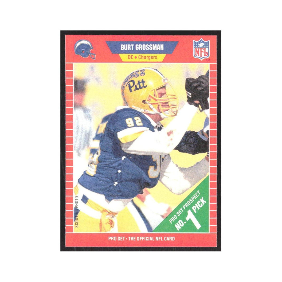 1989 Pro Set Burt Grossman San Diego Chargers #512