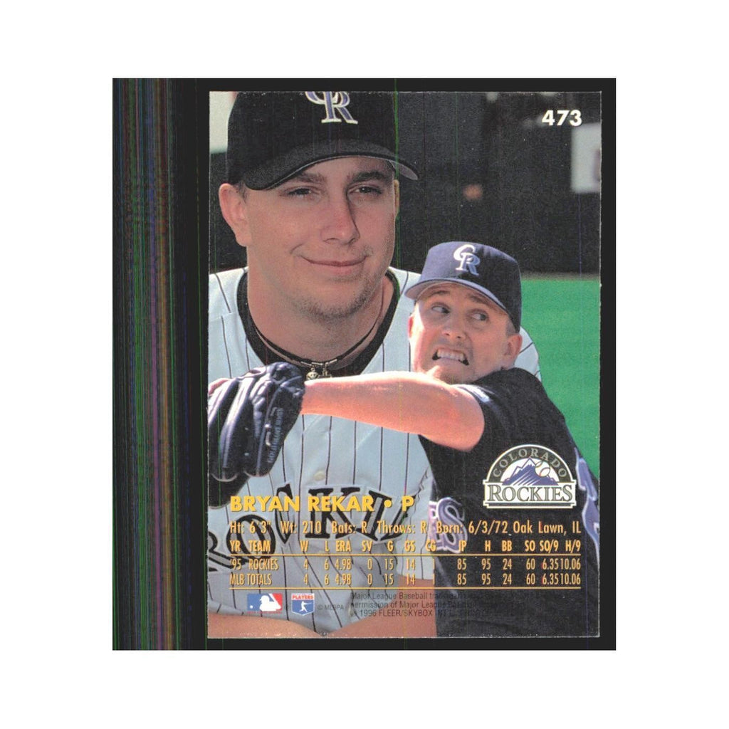 1996 Fleer Ultra Bryan Rekar Rockies #473