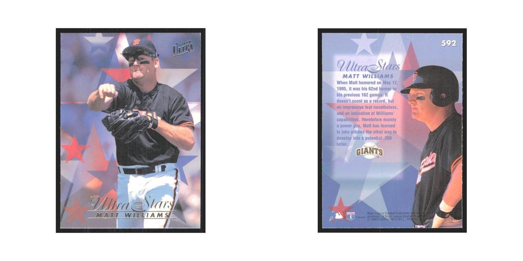 1996 Fleer Ultra Matt Williams Giants #592