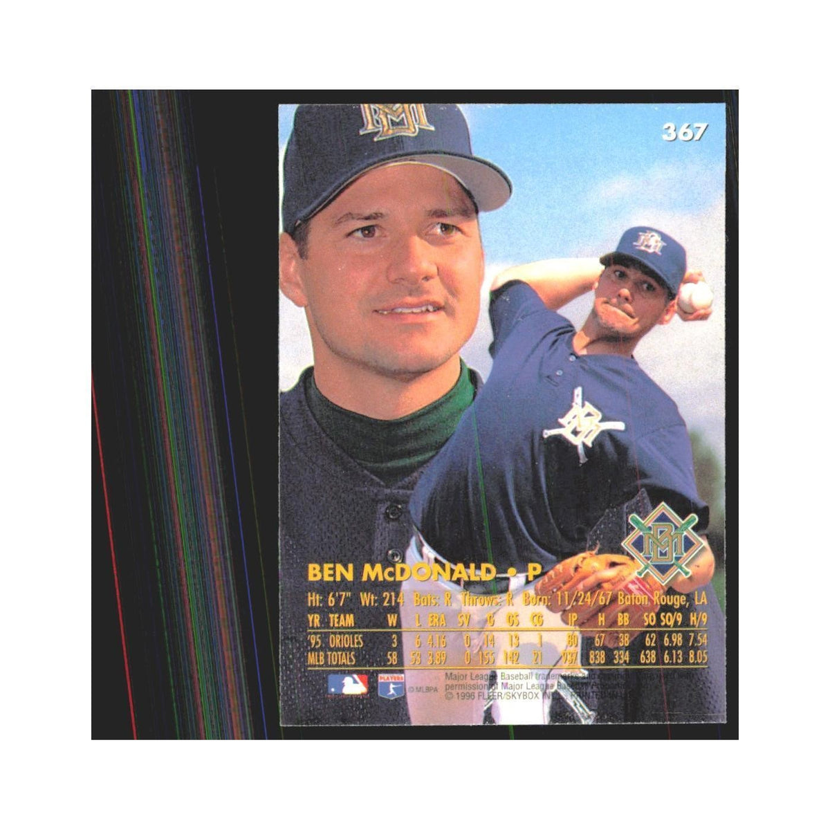 1996 Fleer Ultra Ben McDonald Brewers #367