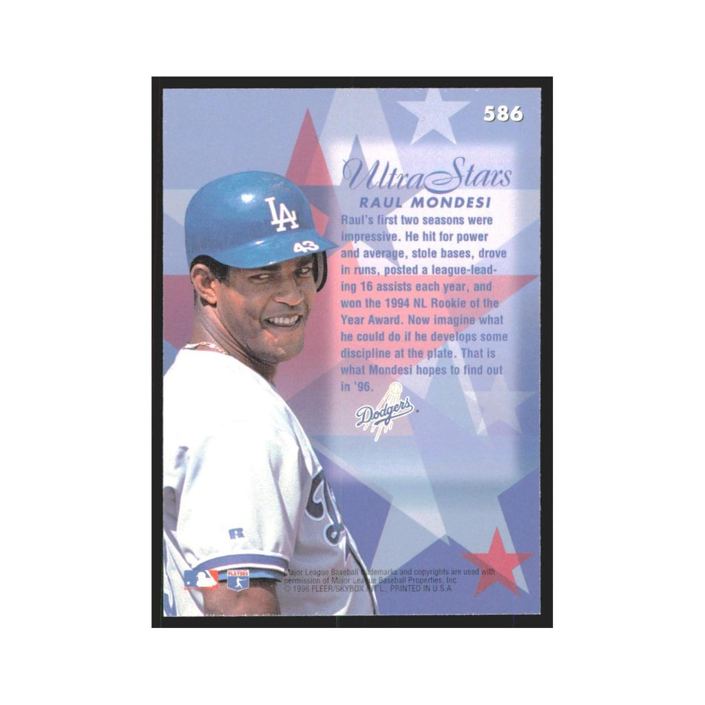 1996 Fleer Ultra Raul Mondesi Dodgers #586