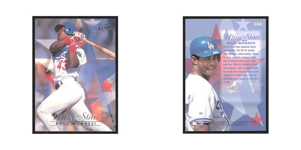 1996 Fleer Ultra Raul Mondesi Dodgers #586