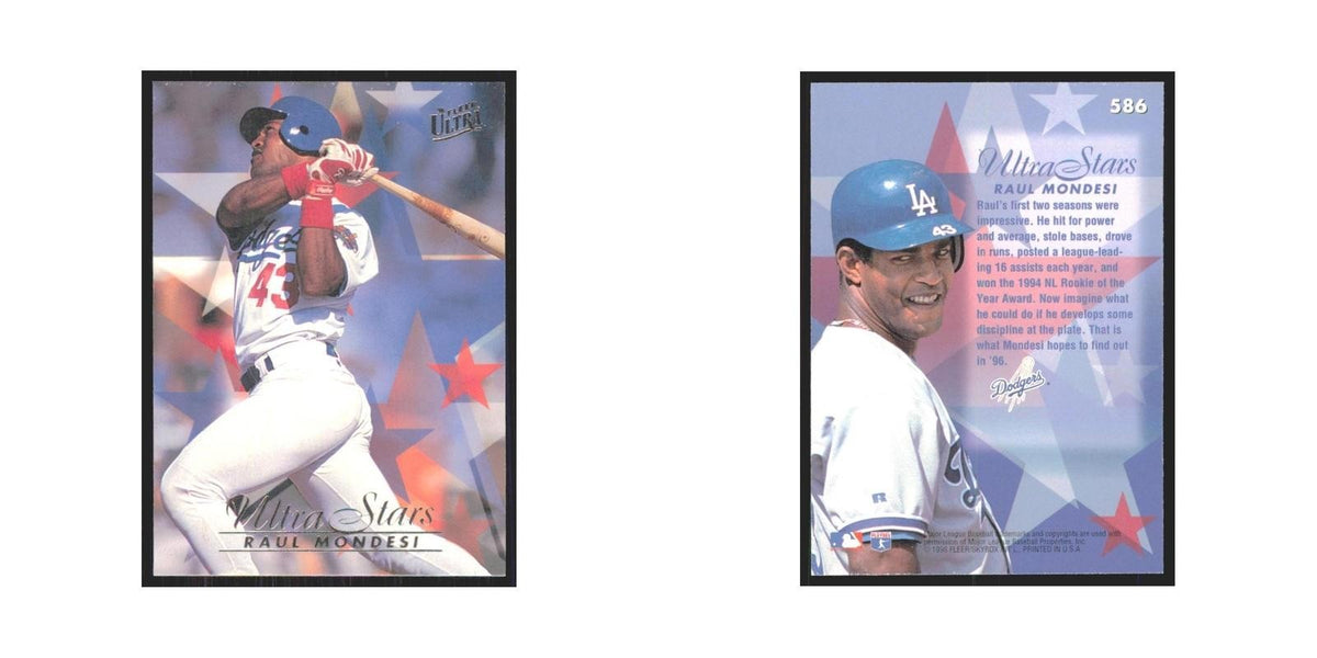 1996 Fleer Ultra Raul Mondesi Dodgers #586