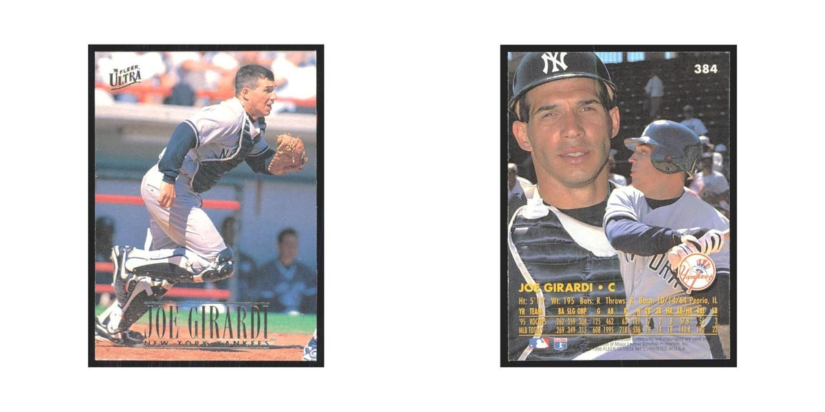 1996 Fleer Ultra Joe Girardi Yankees #384