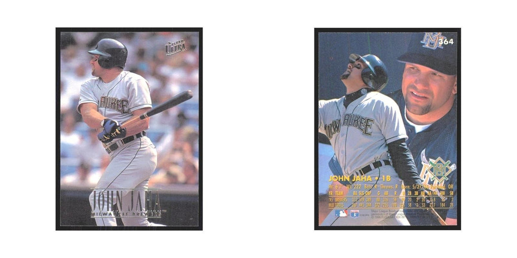 1996 Fleer Ultra John Jaha Brewers #364
