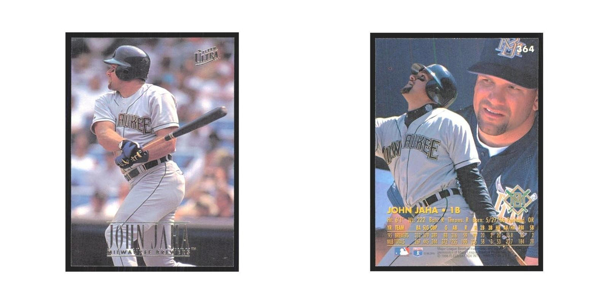 1996 Fleer Ultra John Jaha Brewers #364
