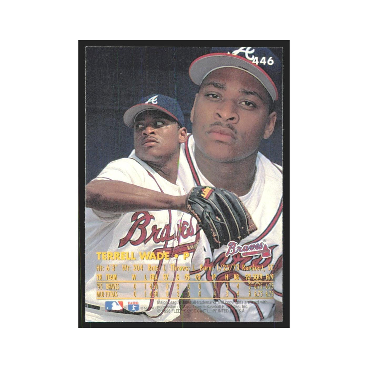 1996 Fleer Ultra Terrell Wade Braves #446