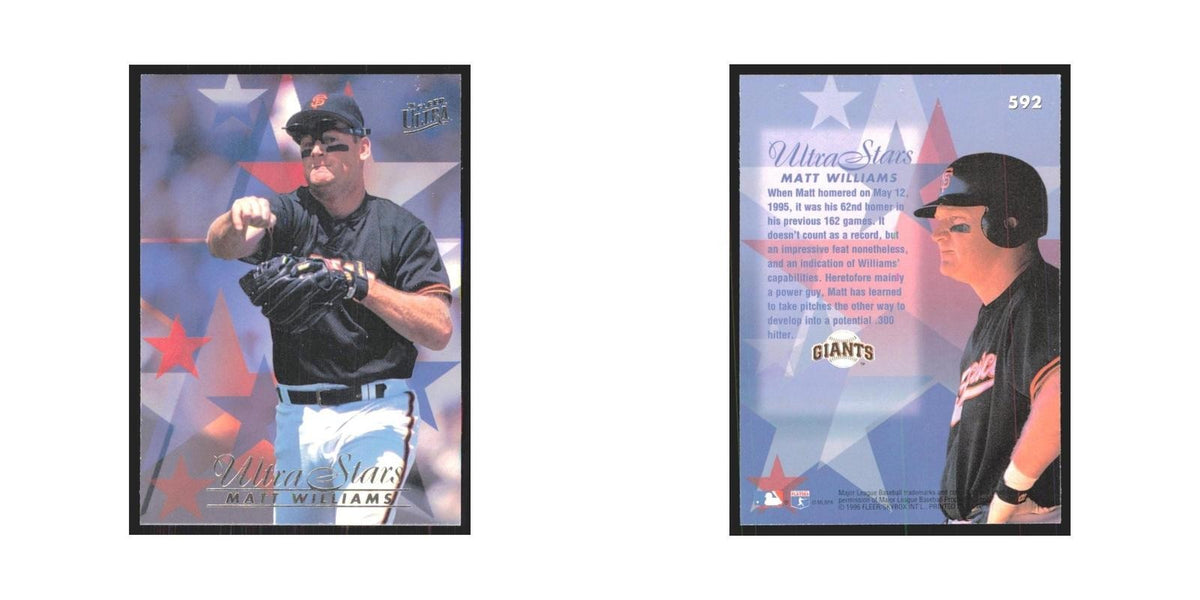1996 Fleer Ultra Matt Williams Giants #592