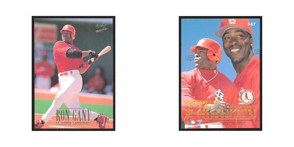 1996 Fleer Ultra Ron Gant Cardinals #547