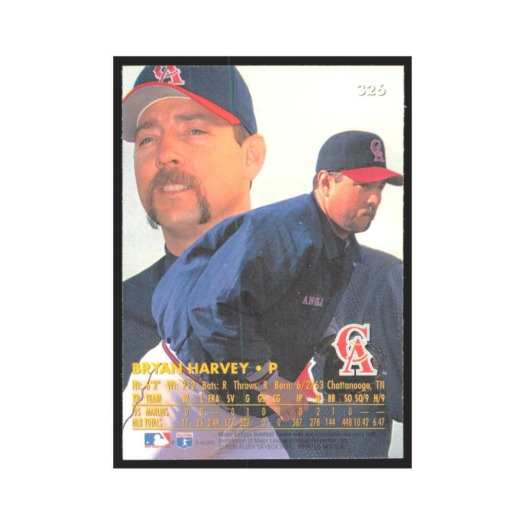 1996 Fleer Ultra Bryan Harvey Angels #326