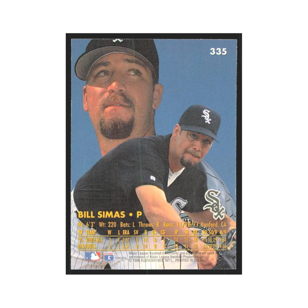 1996 Fleer Ultra Bill Simas White Sox #335