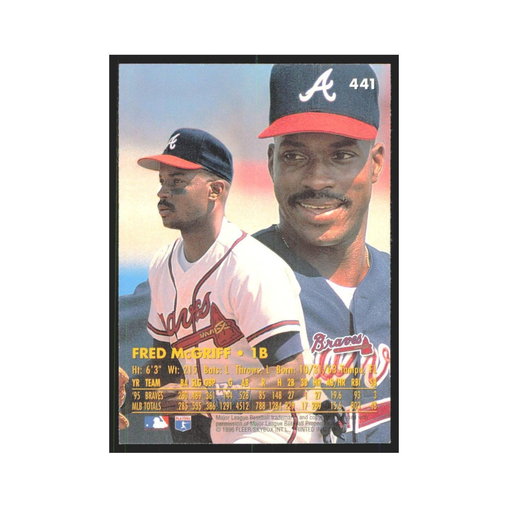 1996 Fleer Ultra Fred McGriff Braves #441