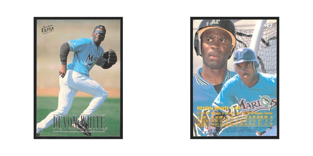 1996 Fleer Ultra Devon White Florida Marlins #482