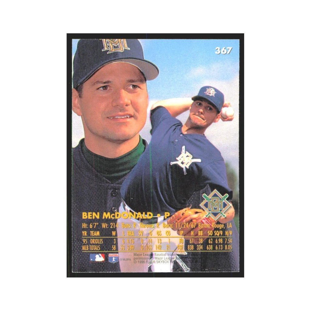 1996 Fleer Ultra Ben McDonald Brewers #367