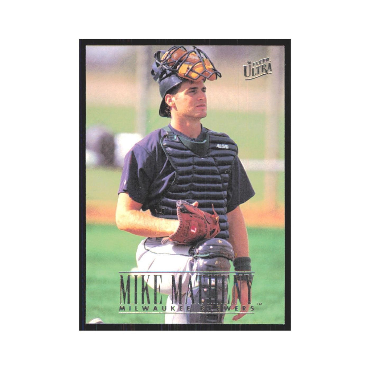1996 Fleer Ultra Mike Matheny Brewers #366