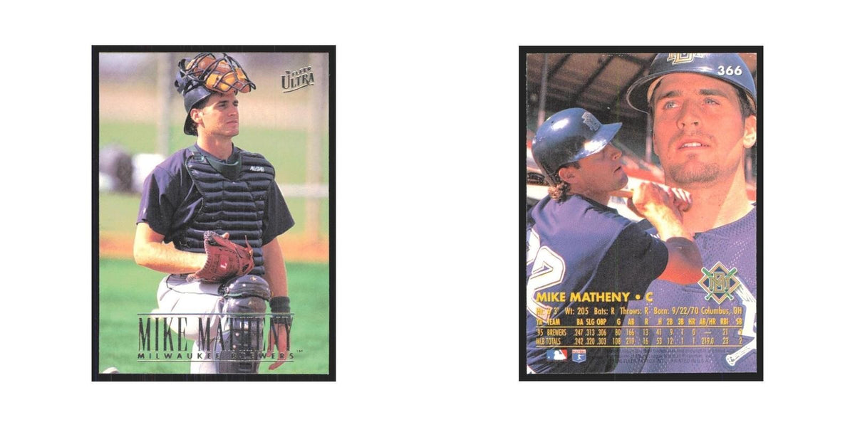 1996 Fleer Ultra Mike Matheny Brewers #366